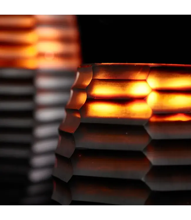 ONNO Cubo L amber ca 16X20cm Zanzibar