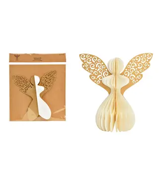 Hanger engel wit (W/H/D) 18x19x12cm