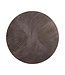Wiktor Brown MDF round wallpanel swirl carved M