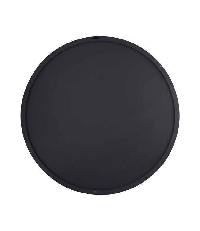 Wiktor Brown MDF round wallpanel swirl carved M