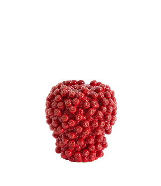 Vaas deco Ø25,5x27 cm BERRIES keramiek  rood