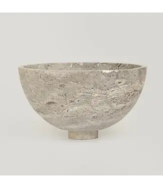 FRUITSCHAAL VAN TRAVERTIN