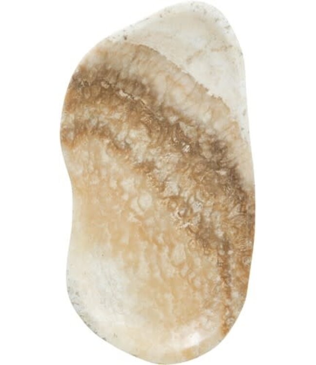 Schaal steen, 4x40x20 cm, onyx