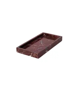 Marmer dienblad rood 30x15cm