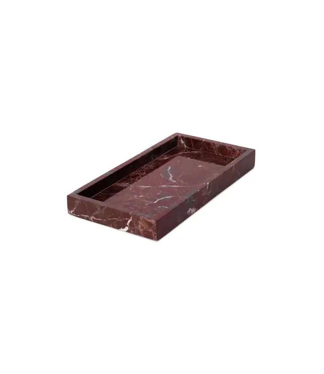 Marmer dienblad rood 30x15cm