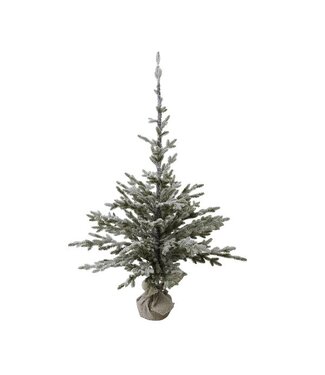 Decorative Tree w. snow, green polyethylen, 70x150cm