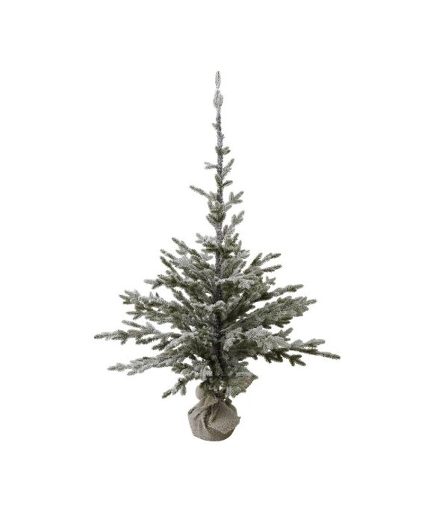 Decorative Tree w. snow, green polyethylen, 70x150cm