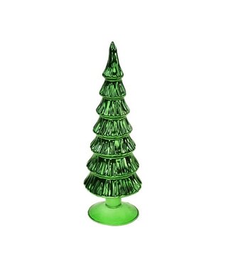 Glass tree, green, 9 x 29 cm