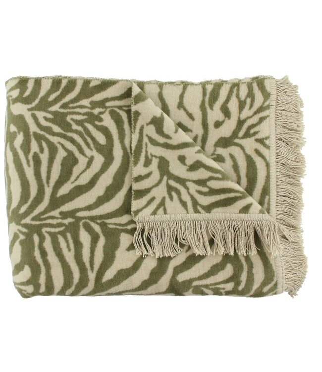 Claudi Plaid Zebby 150x200 cm Olive