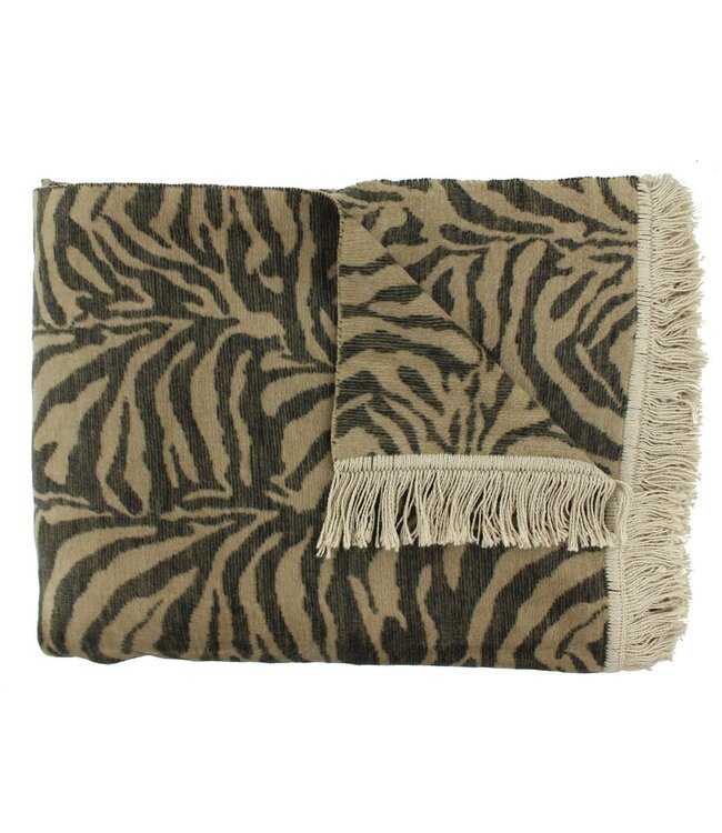 Claudi Plaid Zebby 150x200 cm Dark Taupe