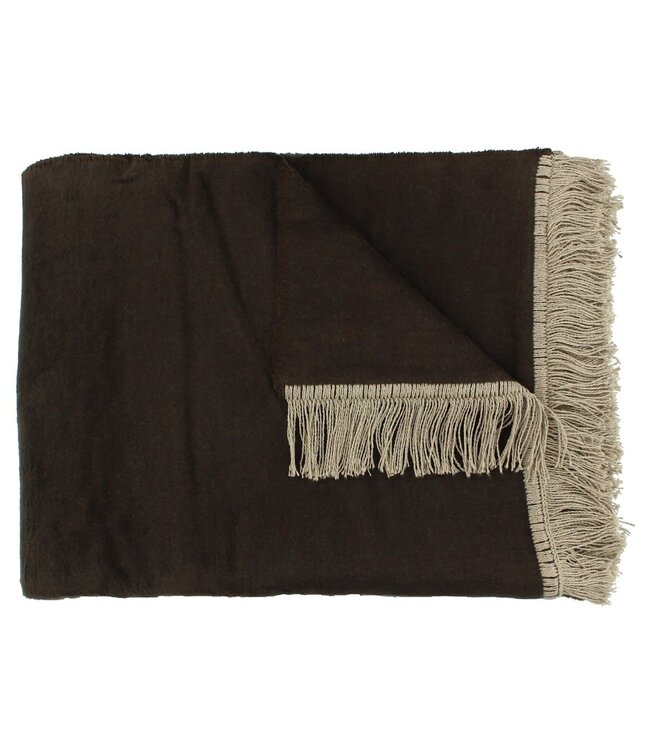 Claudi Plaid Paulos 150x200 cm Chocolate