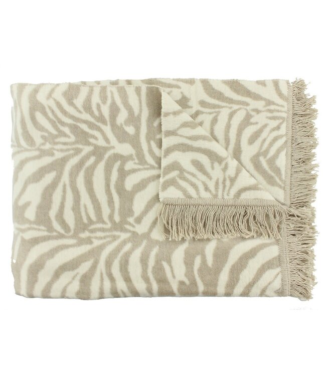 Claudi Plaid Zebby 150x200 cm Stone