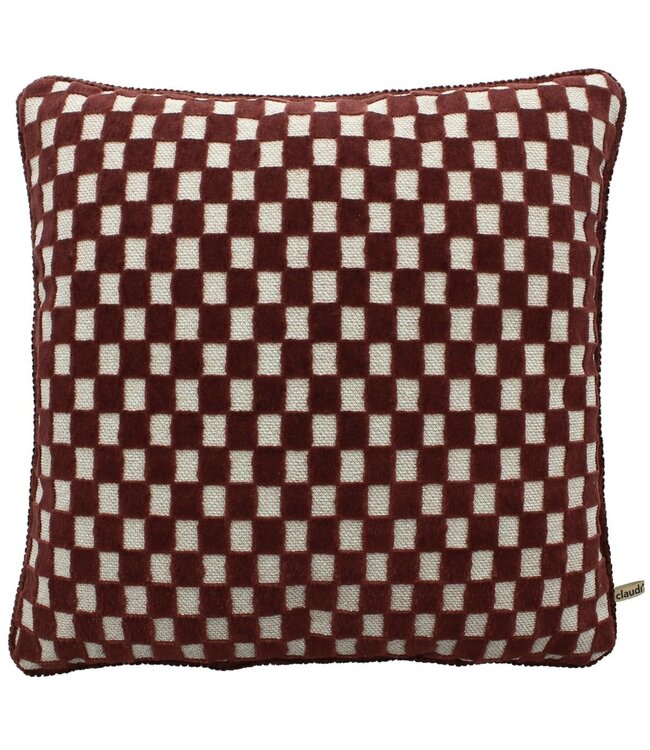 Claudi Scallas 30x45 cm Aubergine + Piping Aubergine