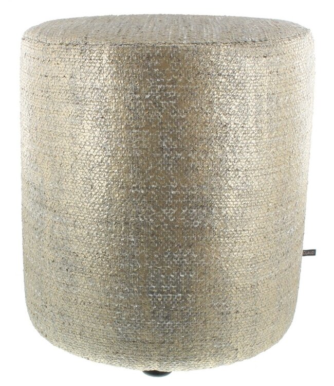 Claudi Small Pouf Ø42x48cm / Sandrina Gold