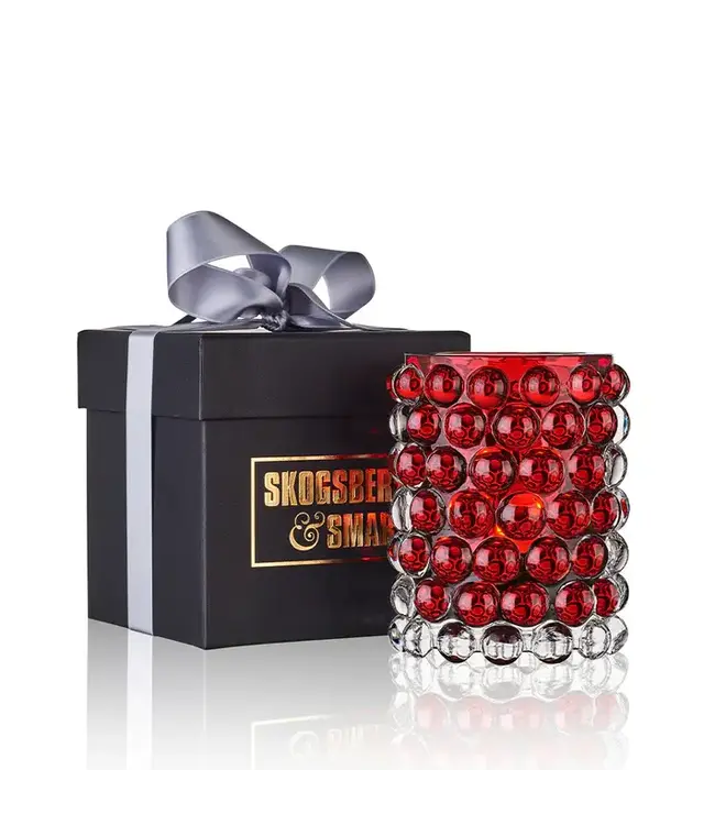 Skogsberg & Smart Skogsberg & Smart – Windlicht – Boule – Medium- Cardinal Red