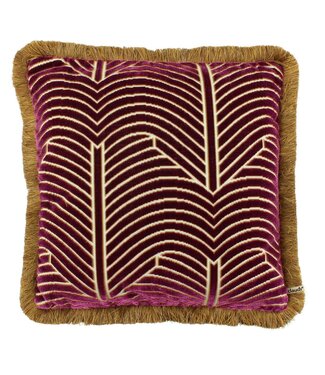 Claudi Otto EXCLUSIVE 45x45 cm Pink + Fringe Dark Gold