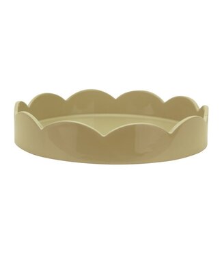 Addison Ross Cappuccino Small Lacquered Scallop Tray
