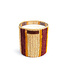Côté Bougie RIM geurkaars L 15 cm – handgeweven raffia – dadels geur – 4 lonten – brandtijd 180 uur
