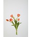 Tulp 40 cm zalm knop open