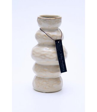 Vaas beige  10X10X20CM