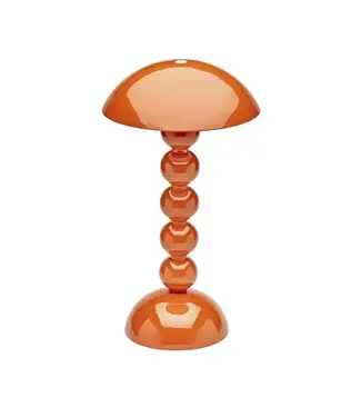 Addison Ross Orange Lacquer Rechargeable Bobbin LED Lamp