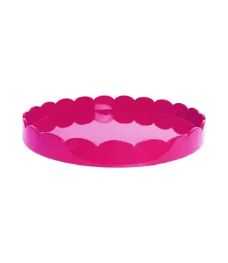 Addison Ross Watermelon Round Medium Lacquered Scallop Tray