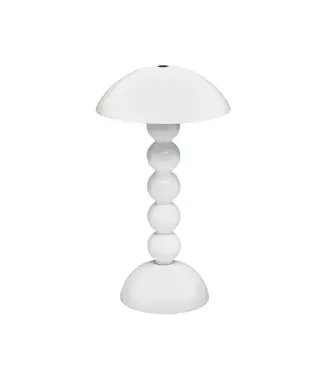 Addison Ross White Lacquer Rechargeable Bobbin LED Lamp