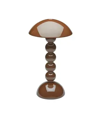 Addison Ross Chocolate  Lacquer Rechargeable Bobbin LED Lamp