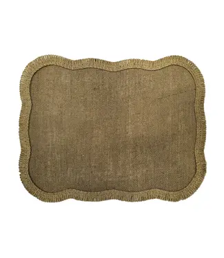 Opjet Rechthoekige placemat jute naturel  35x45cm