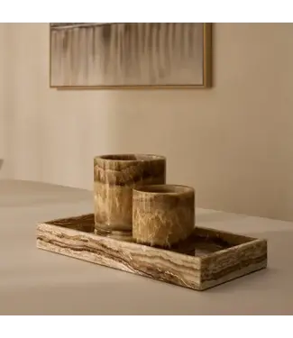 Marmer dienblad Sandal Onyx 40x20x5cm