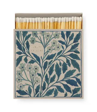 Blauw bloemenmotief-lucifers