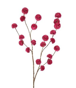 Pompom 100 cm burgundy