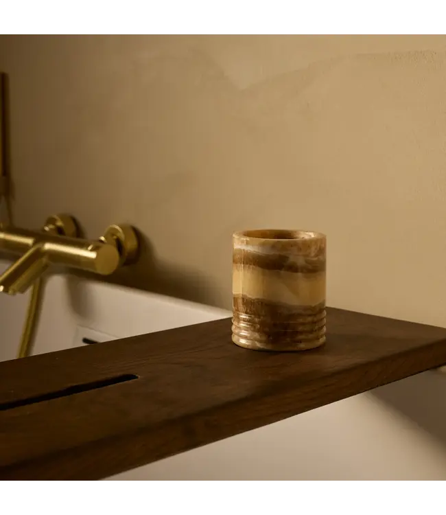 Windlicht Sandal onyx S Ø8x10cm