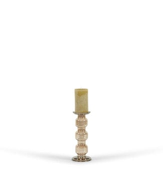 Glass chandelier rolls, brown luster (ø 13 x 31 cm)