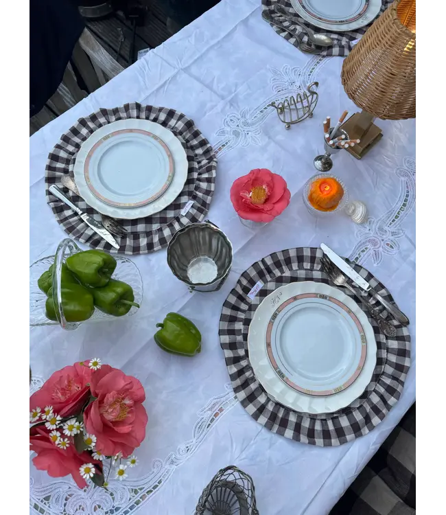 Clubcarlotta Darcy Placemat set of 2 - Brown gingham