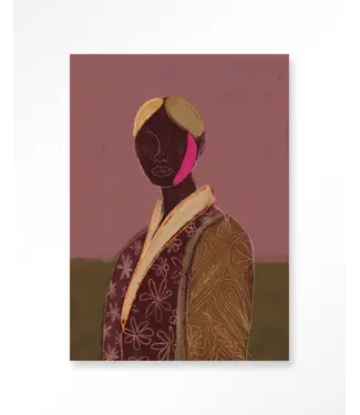 Silhouette Lady  80x110 cm
