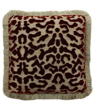 Claudi Talissa 30x45 cm Burned Orange + Fringe Gold