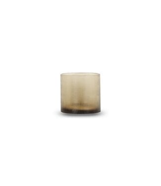 Bombyxx Medina waxinelichthouder-  H 7 cm, D 7 cm-smoke