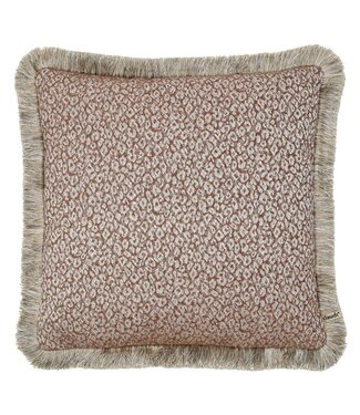 Claudi Kittey 45x45 cm Brown + Fringe Gold