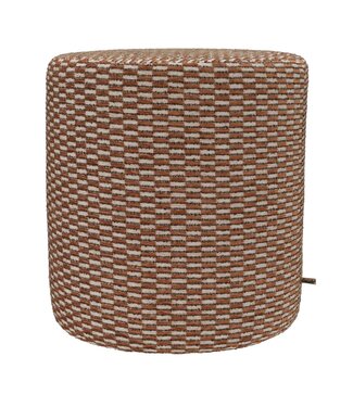 Claudi Small Pouf Ø42x48cm / Alains Brown