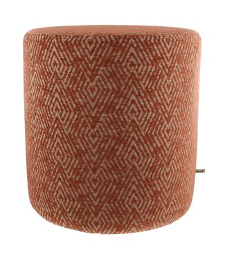 Claudi Small Pouf Ø42x48cm / Vaxholm Burned Orange