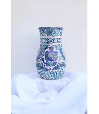 Lenta Living Waterkan blauw met turquoise