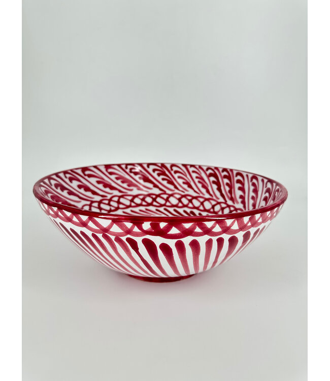 Lenta Living Schaal 30 cm bordeaux