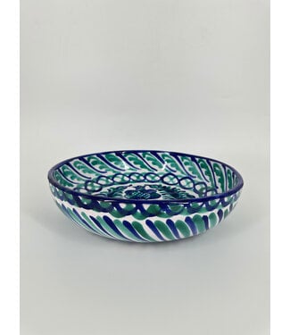 Lenta Living Schaal 26 cm blauw met turquoise