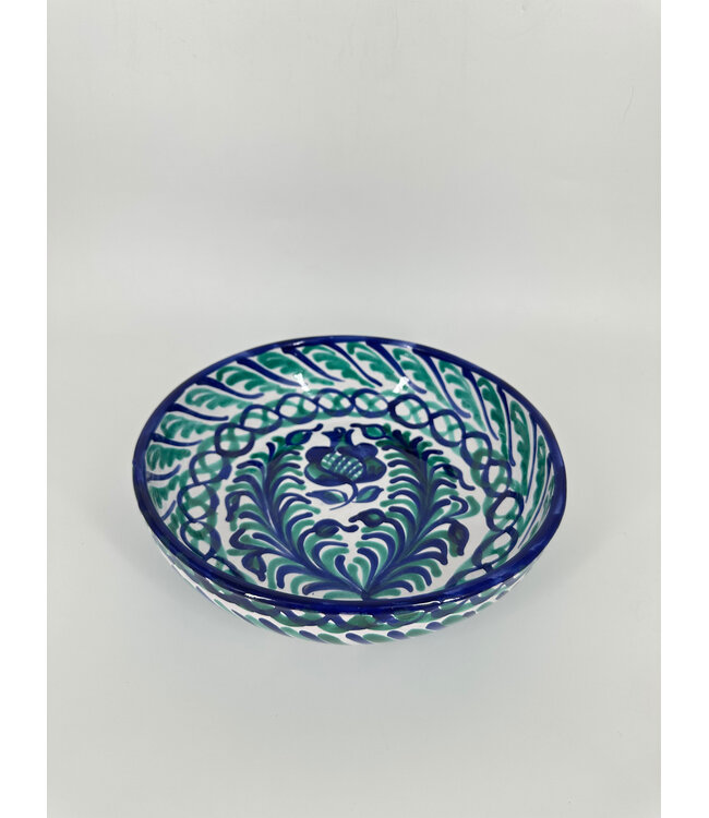 Lenta Living Schaal 26 cm blauw met turquoise