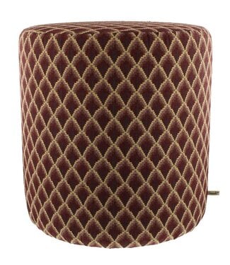 Claudi Small Pouf Ø42x48cm / Besaya Aubergine