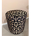 Claudi Small Pouf Ø42x48cm / Talissa Indigo/Gold