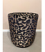 Claudi Small Pouf Ø42x48cm / Talissa Indigo/Gold