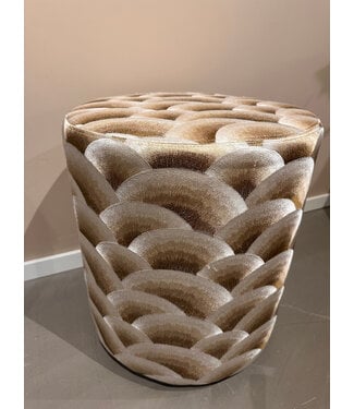 Claudi Small Pouf Ø42x48cm / Arco Light Gold
