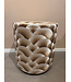 Claudi Small Pouf Ø42x48cm / Arco Light Gold